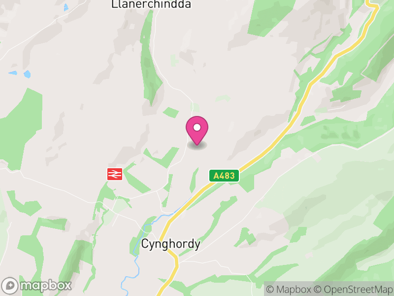 Map of Llanfair-ar-y-Bryn, Sir Gaerfyrddin / Carmarthenshire