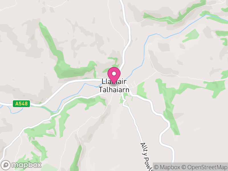 Map of Llanfair Talhaiarn, Conwy