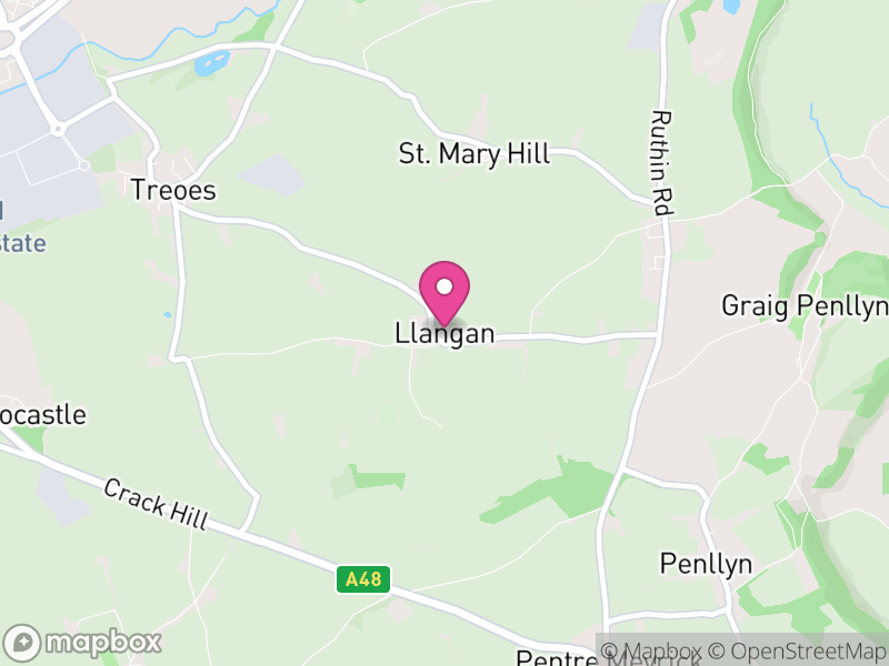 Map of Llangan, Vale of Glamorgan