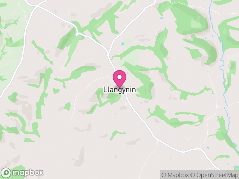 Map of Llangynin, Sir Gaerfyrddin / Carmarthenshire