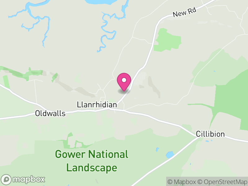 Map of Llanrhidian Lower, Swansea