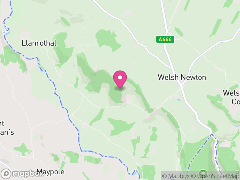 Map of Llanrothal, Herefordshire