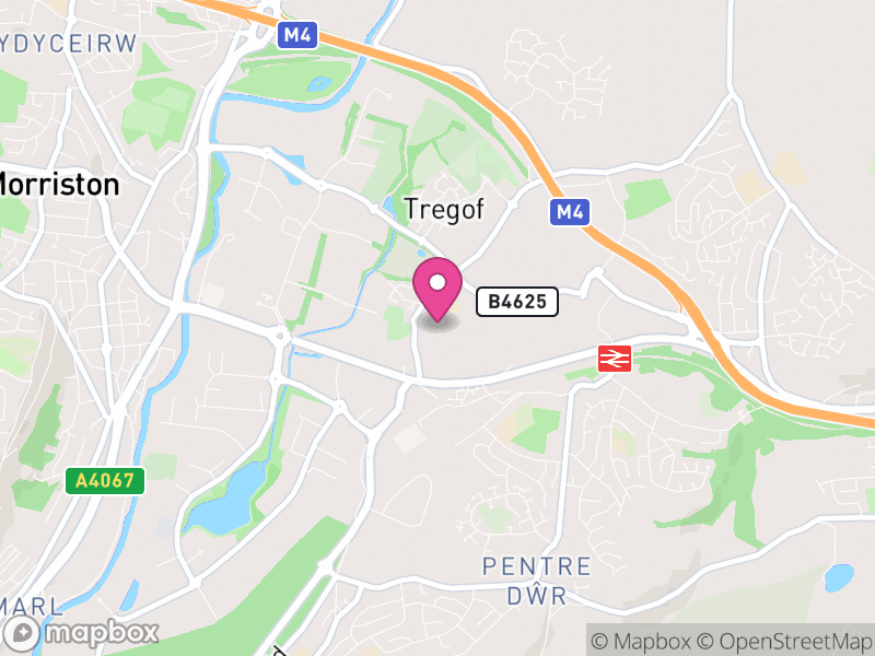 Map of Llansamlet, Swansea