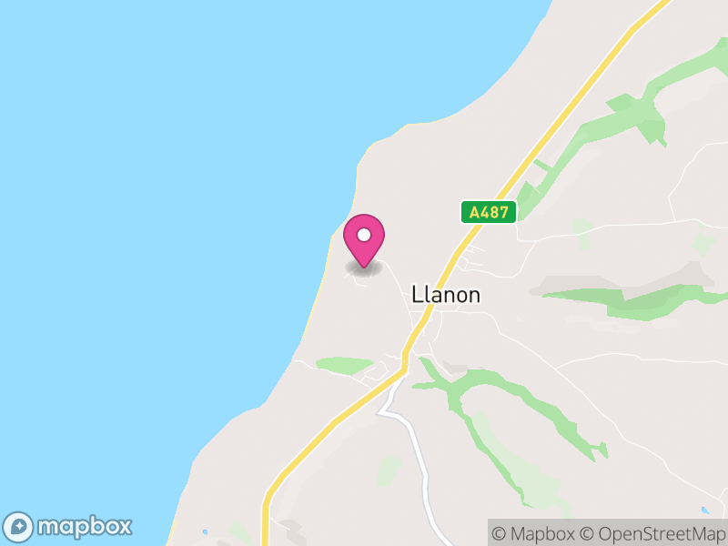 Map of Llansantffraed, Ceredigion