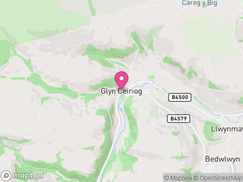 Map of Llansantffraid Glyn Ceiriog, Wrexham