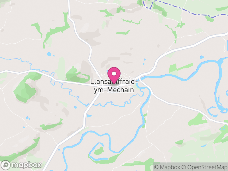 Map of Llansantffraid, Powys