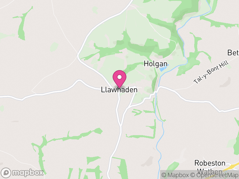 Map of Llawhaden, Pembrokeshire