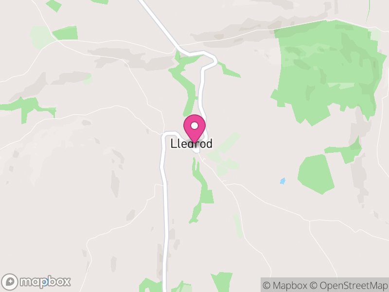 Map of Lledrod, Ceredigion