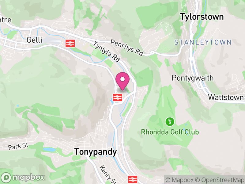 Map of Llwyn-y-pia, Rhondda Cynon Taf