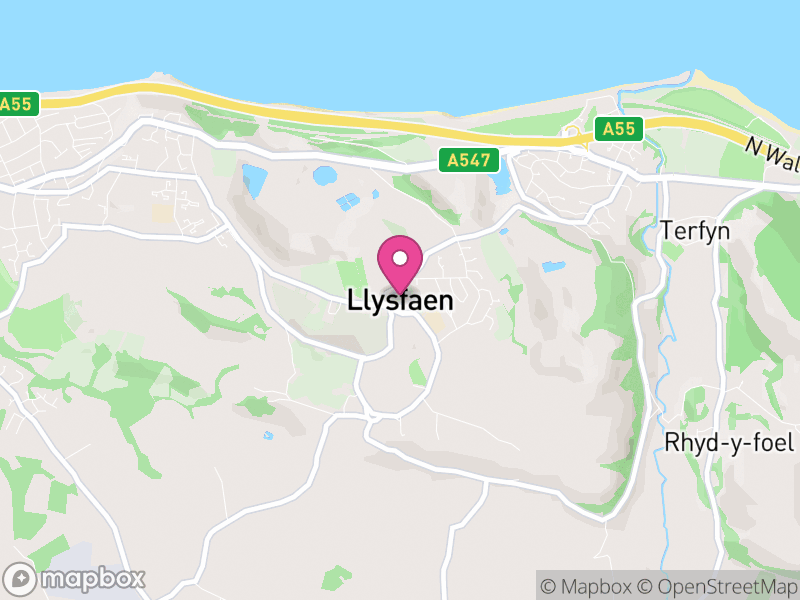 Map of Llysfaen, Conwy