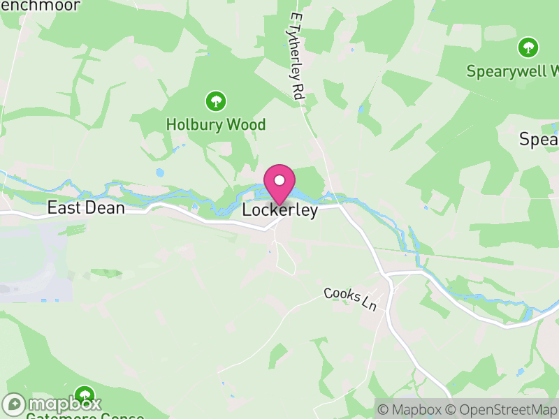 Map of Lockerley, Test Valley