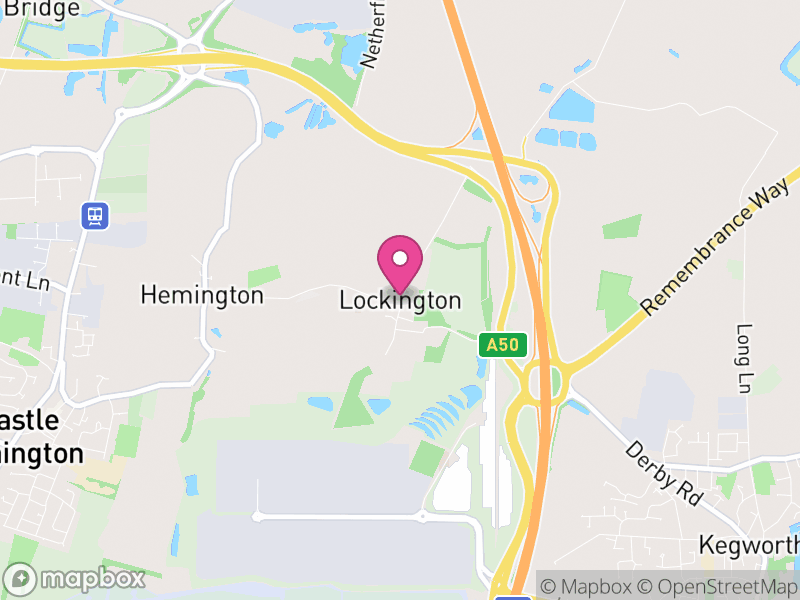 Map of Lockington-Hemington, North West Leicestershire