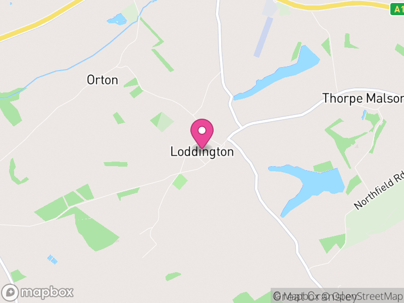 Map of Loddington, North Northamptonshire