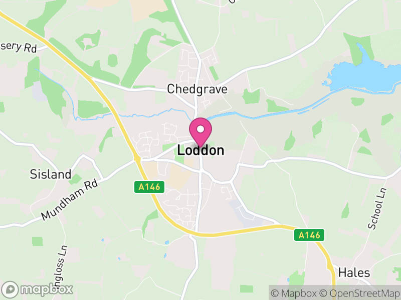 Map of Loddon, South Norfolk