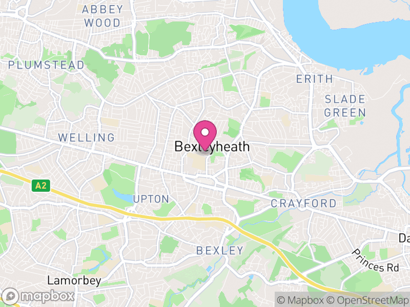 Map of London Borough of Bexley, Greater London