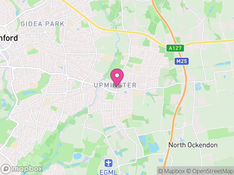 Map of London Borough of Havering, Greater London