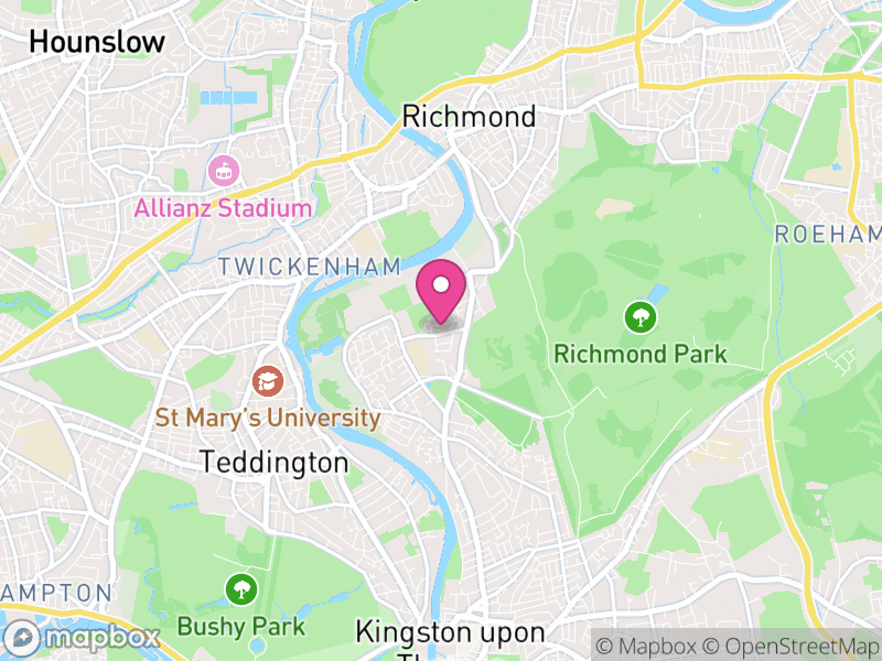 Map of London Borough of Richmond upon Thames, Greater London, England
