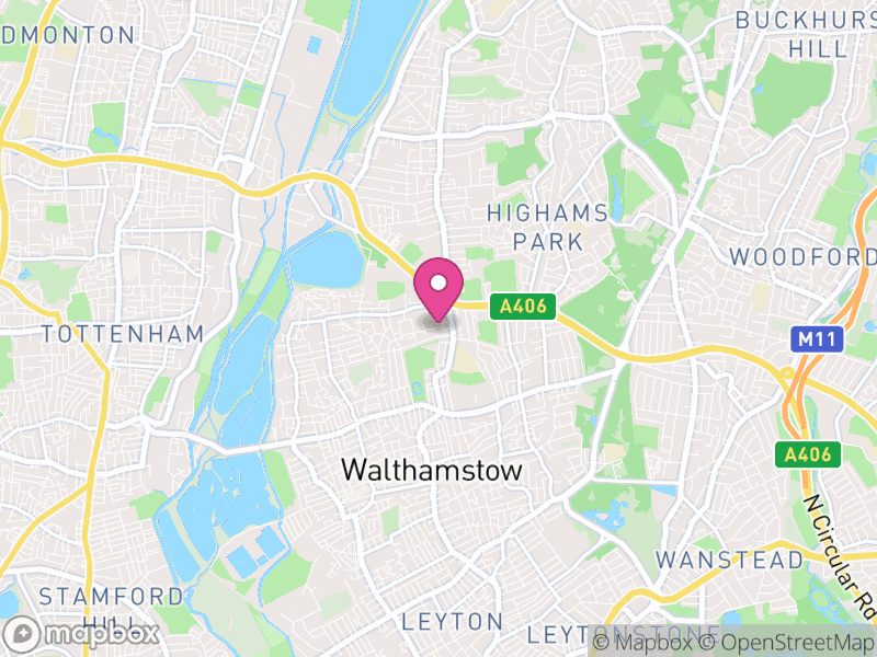 Map of London Borough of Waltham Forest, Greater London