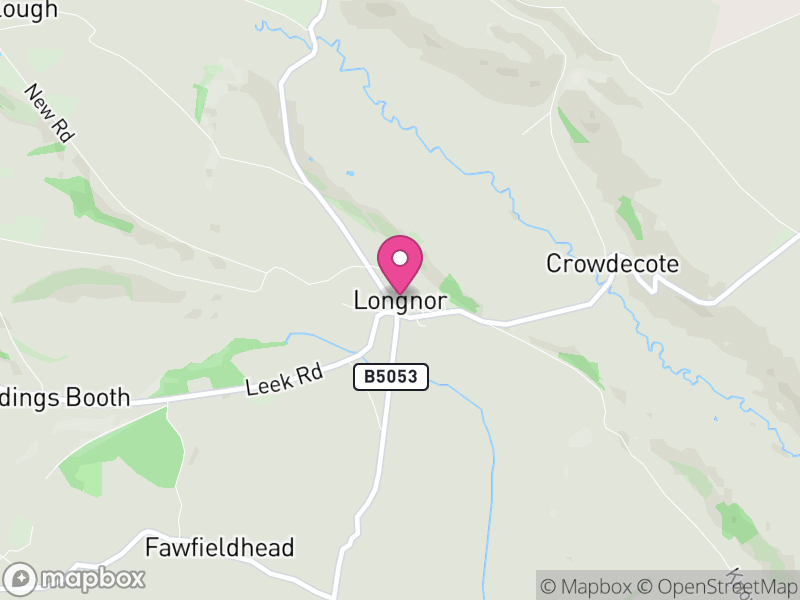 Map of Longnor, Staffordshire Moorlands