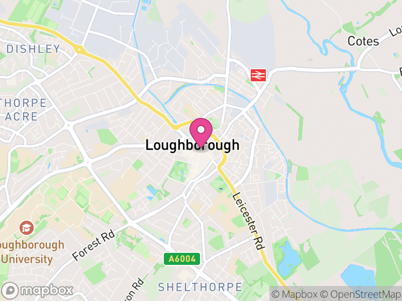 Map of Loughborough