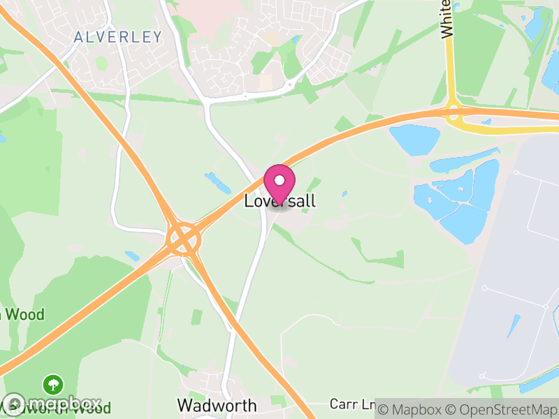 Map of Loversall, Doncaster