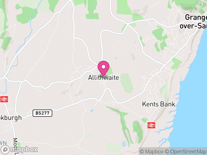 Map of Lower Allithwaite, Westmorland and Furness