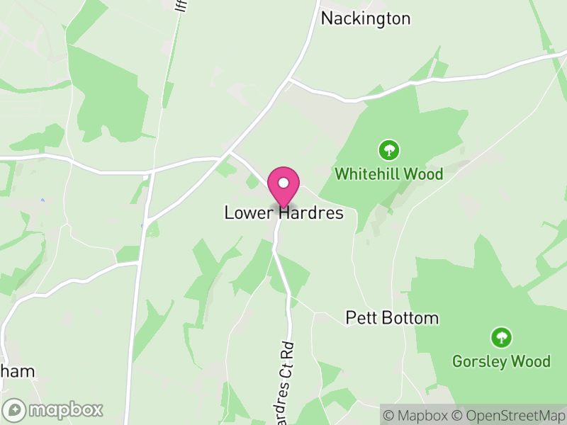 Map of Lower Hardres and Nackington, Canterbury
