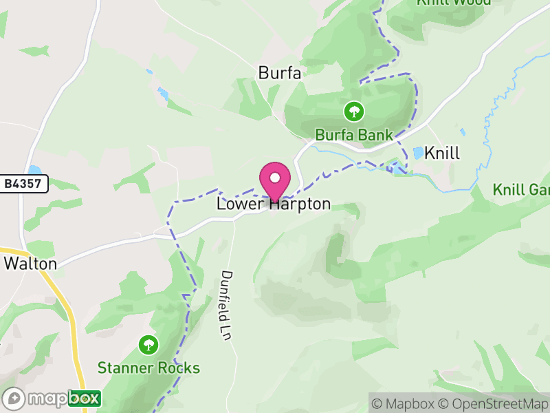 Map of Lower Harpton, Herefordshire