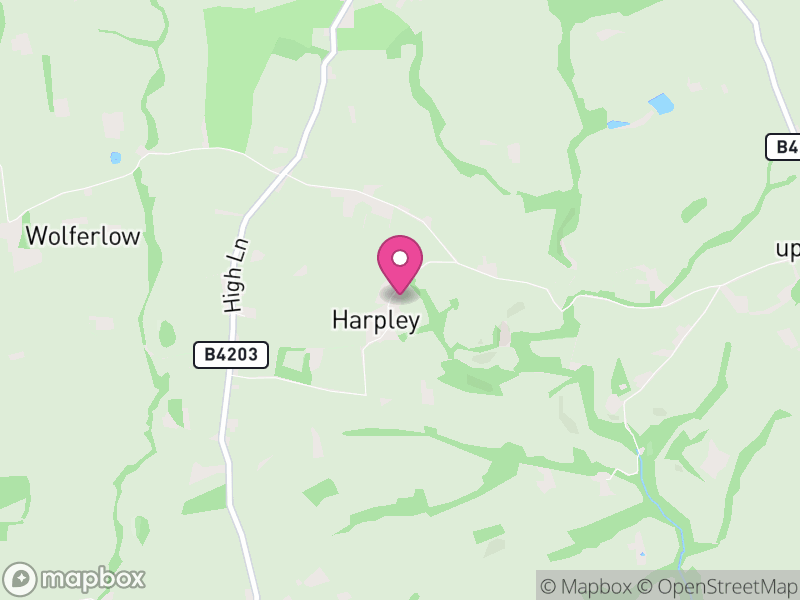 Map of Lower Sapey, Malvern Hills