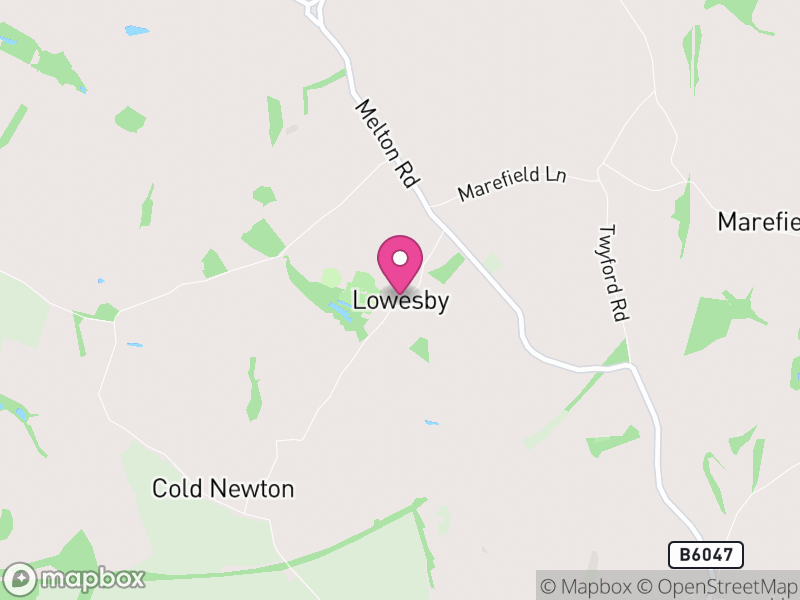 Map of Lowesby, Harborough