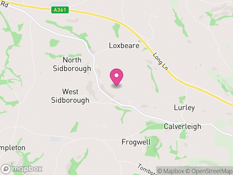 Map of Loxbeare, Mid Devon