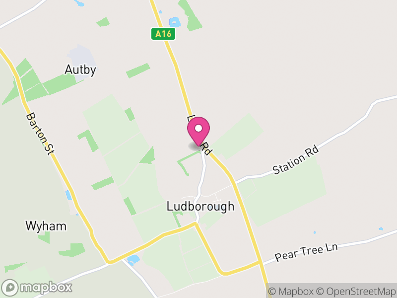 Map of Ludborough, East Lindsey