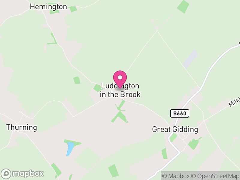 Map of Luddington, North Northamptonshire