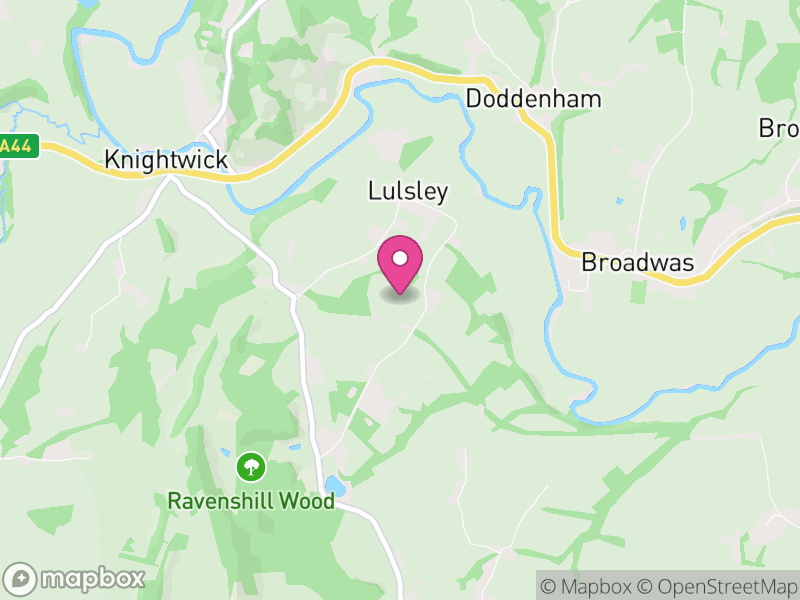 Map of Lulsley, Malvern Hills