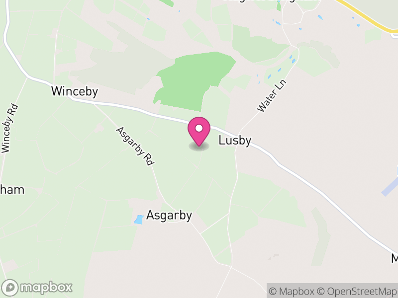 Map of Lusby with Winceby, East Lindsey