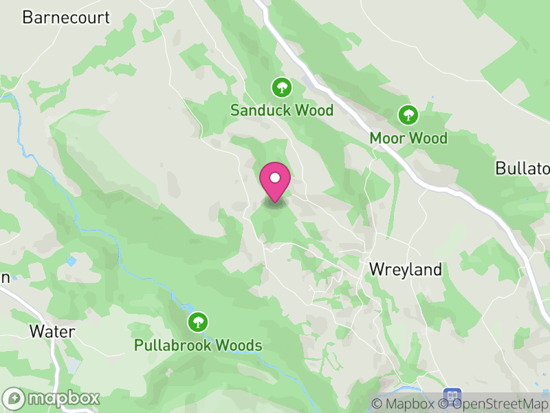 Map of Lustleigh, Teignbridge