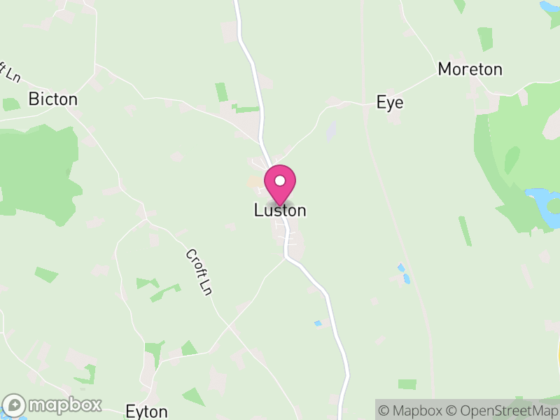 Map of Luston, Herefordshire