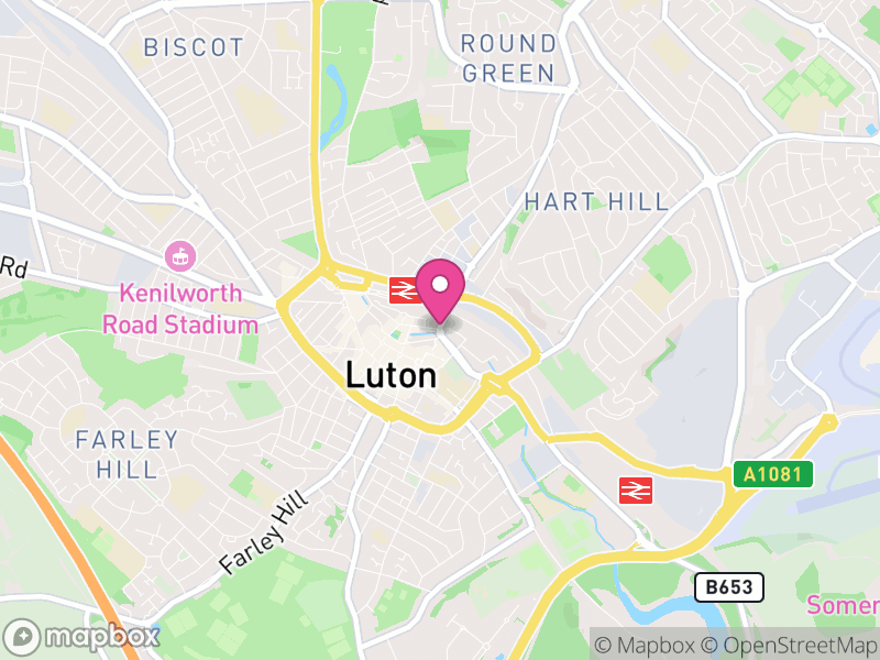 Map of Luton, England