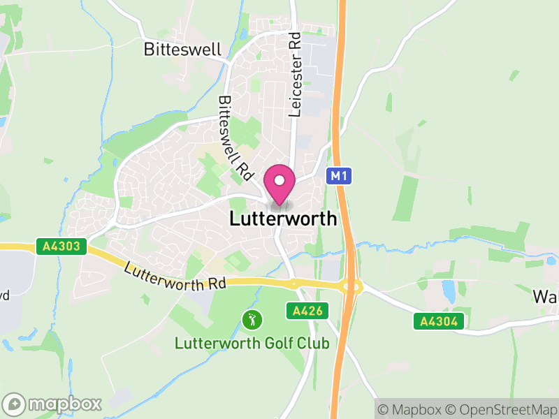 Map of Lutterworth, Harborough