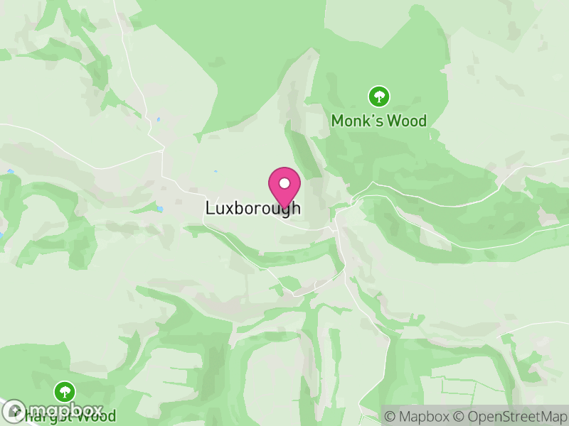 Map of Luxborough, Somerset