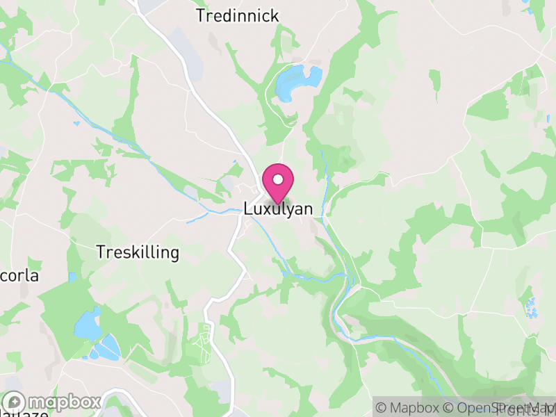 Map of Luxulyan, Cornwall