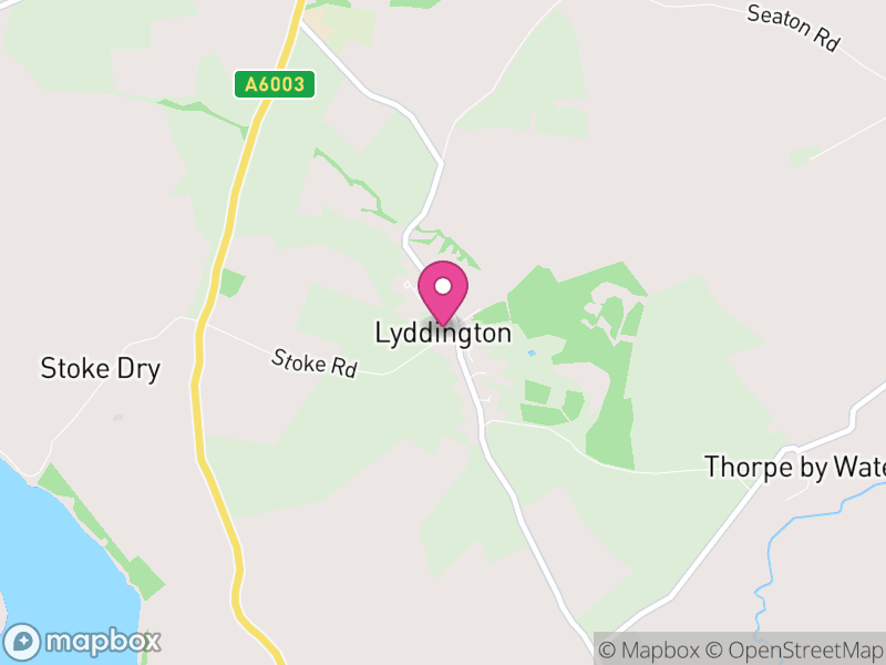 Map of Lyddington, Rutland
