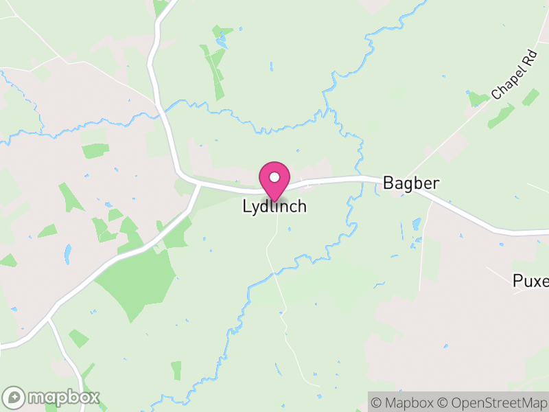 Map of Lydlinch, Dorset