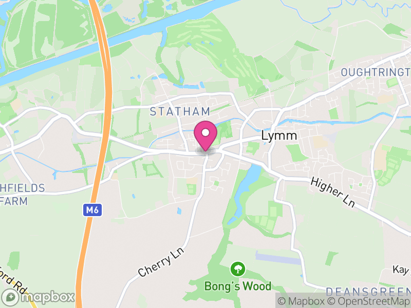 Map of Lymm, Warrington, England