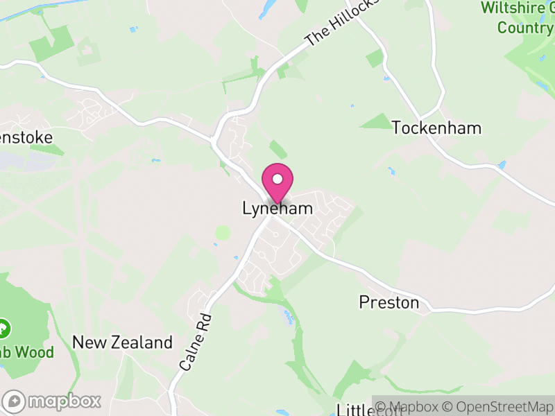 Map of Lyneham and Bradenstoke, Wiltshire