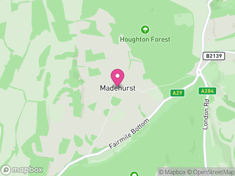 Map of Madehurst, Arun
