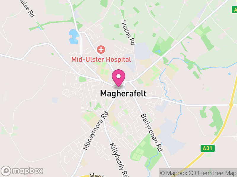 Map of Magherafelt