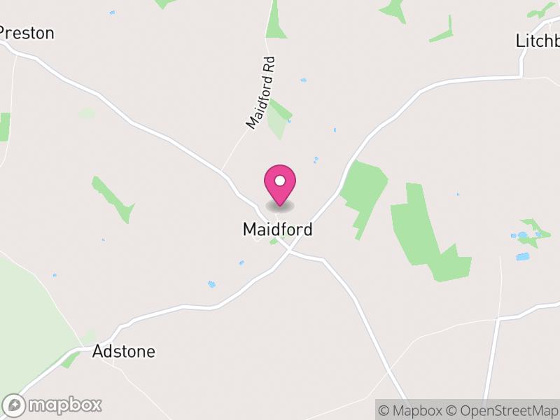 Map of Maidford, West Northamptonshire