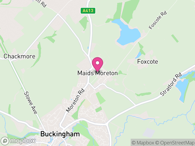 Map of Maids Moreton, Buckinghamshire