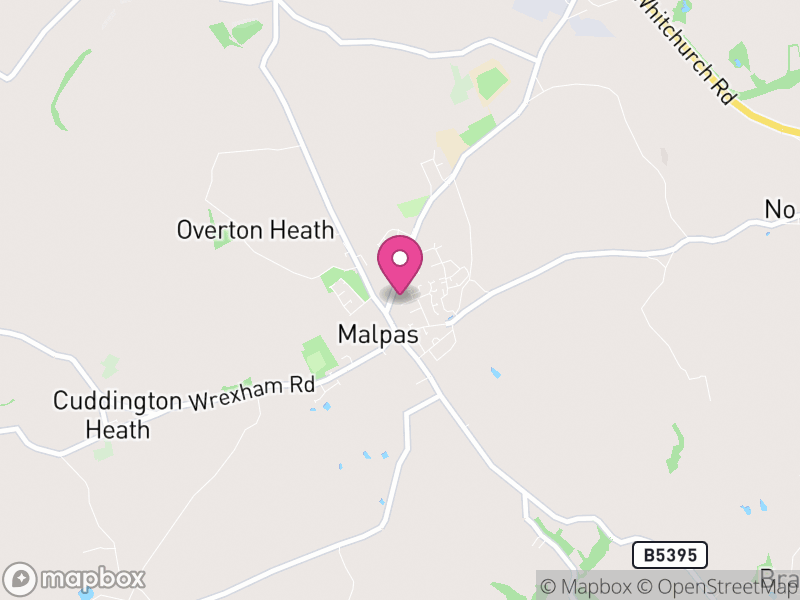 Map of Malpas, Cheshire West and Chester